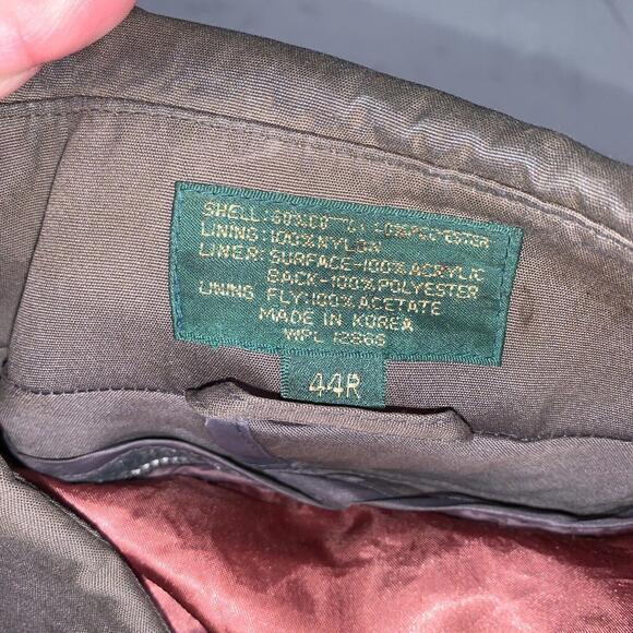 Hill & Archer Long‎ Trench Coat Double Breasted Zip Out Lining Brown Size 44R - Picture 6 of 15